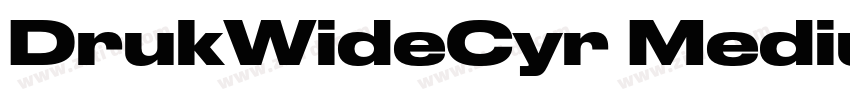 DrukWideCyr Medium字体转换